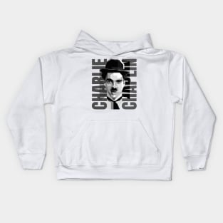 Charlie Chaplin Vintage Pop Art Kids Hoodie